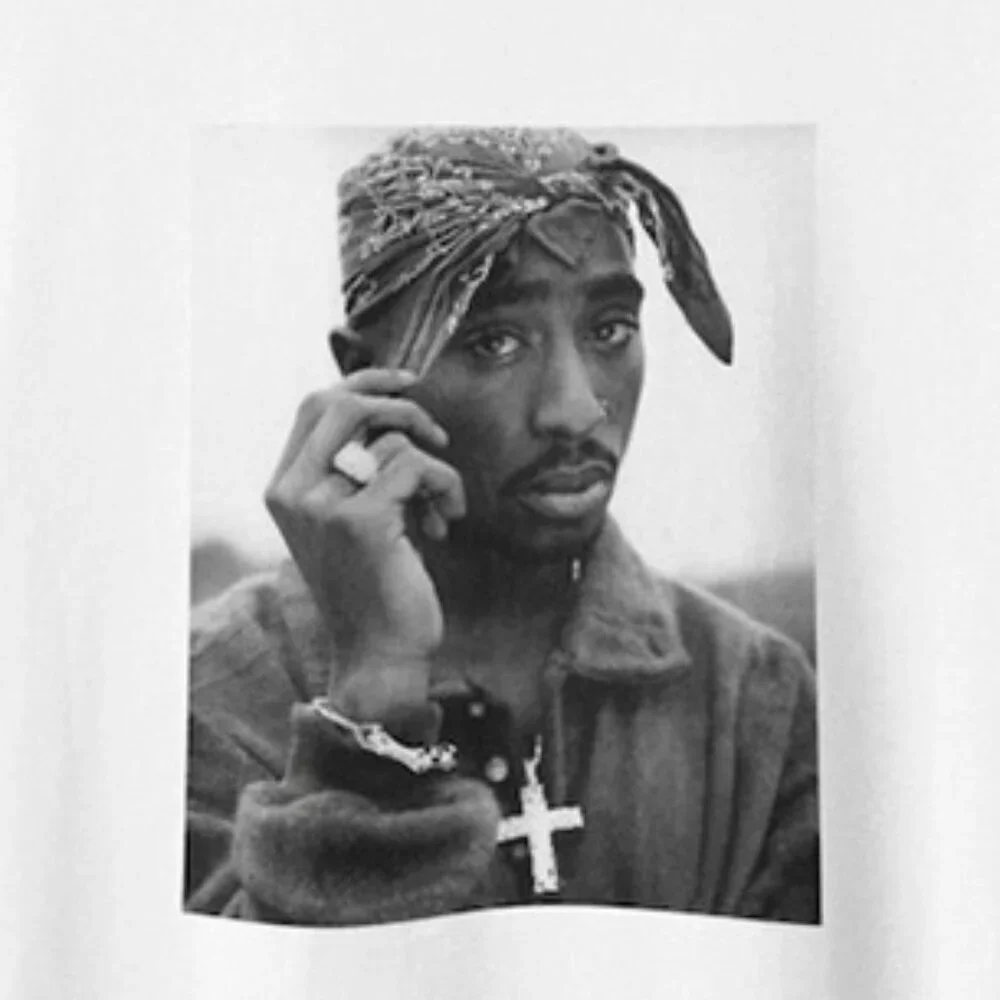 Tupac Shakur Graphic T-Shirt Rapper Music Merch Fan Gift Concert Tour Tee 90 - Picture 2 of 5